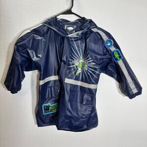 Disney Store Buzz Lightyear Raincoat Toddler 2–4T Hooded Jacket Toy Story